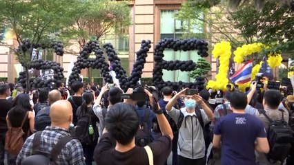 Taiwan rally calls for release of 12 Hong Kong fugitives detained in mainland China