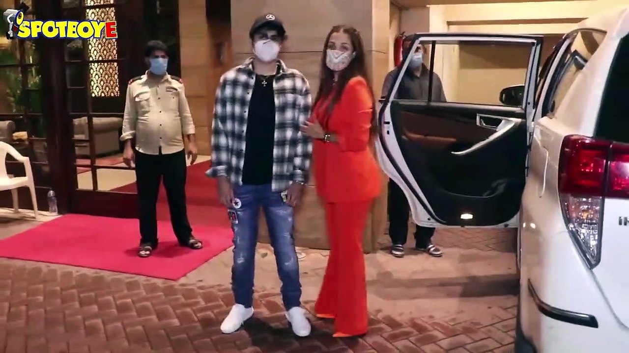 Malaika Arora with Son Arhaan Khan and Other celebs spotted around the Town | SpotboyE