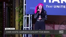 Music icon Cher sings at Joe Biden campaign event in Phoenix