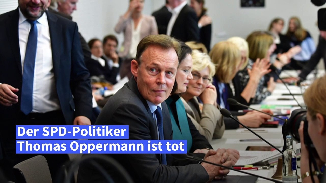 SPD-Politiker Thomas Oppermann ist tot