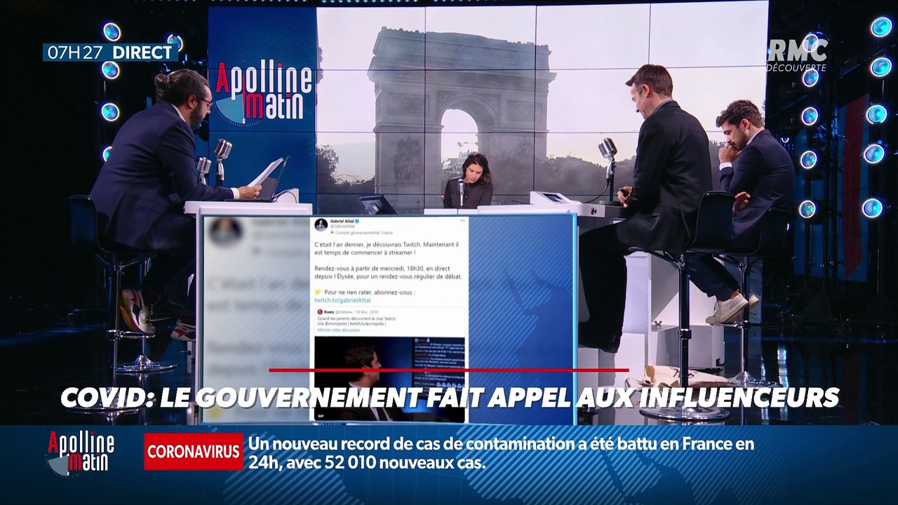 #Magnien, la chronique des réseaux sociaux : Covid, le gouvernement fait appel aux influenceurs - 26/10