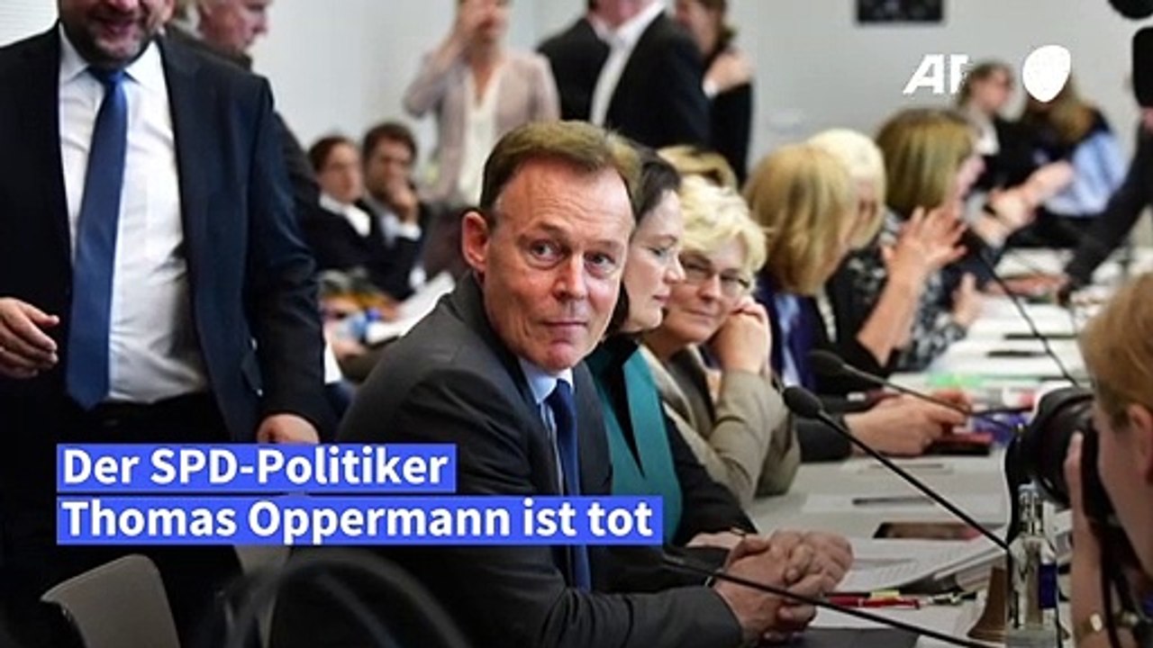 SPD-Politiker Thomas Oppermann ist tot