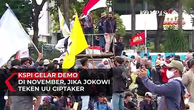 KSPI Gelar Demo di November, Jika Jokowi Teken UU Ciptaker