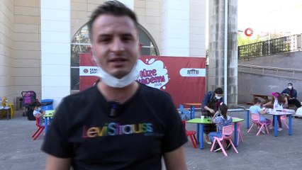 Pandemi sürecinde bunalan çocuklar taş boyama etkinliği buluştu