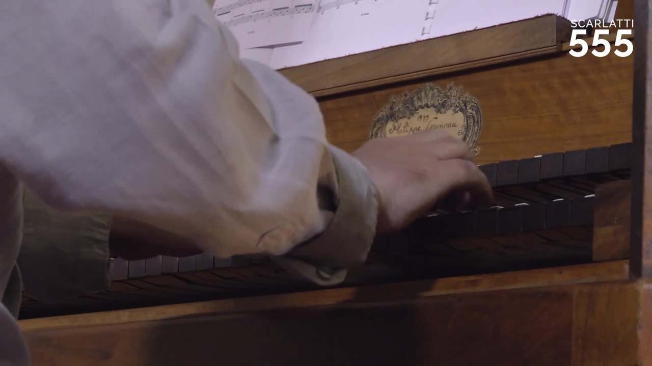 Scarlatti : Sonate pour clavecin en la mineur K 36 L 245 (Gavota, Allegro), par Olivier Baumont #Scarlatti555