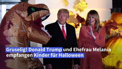 Gruselig! Trump empfängt Kinder zu Halloween