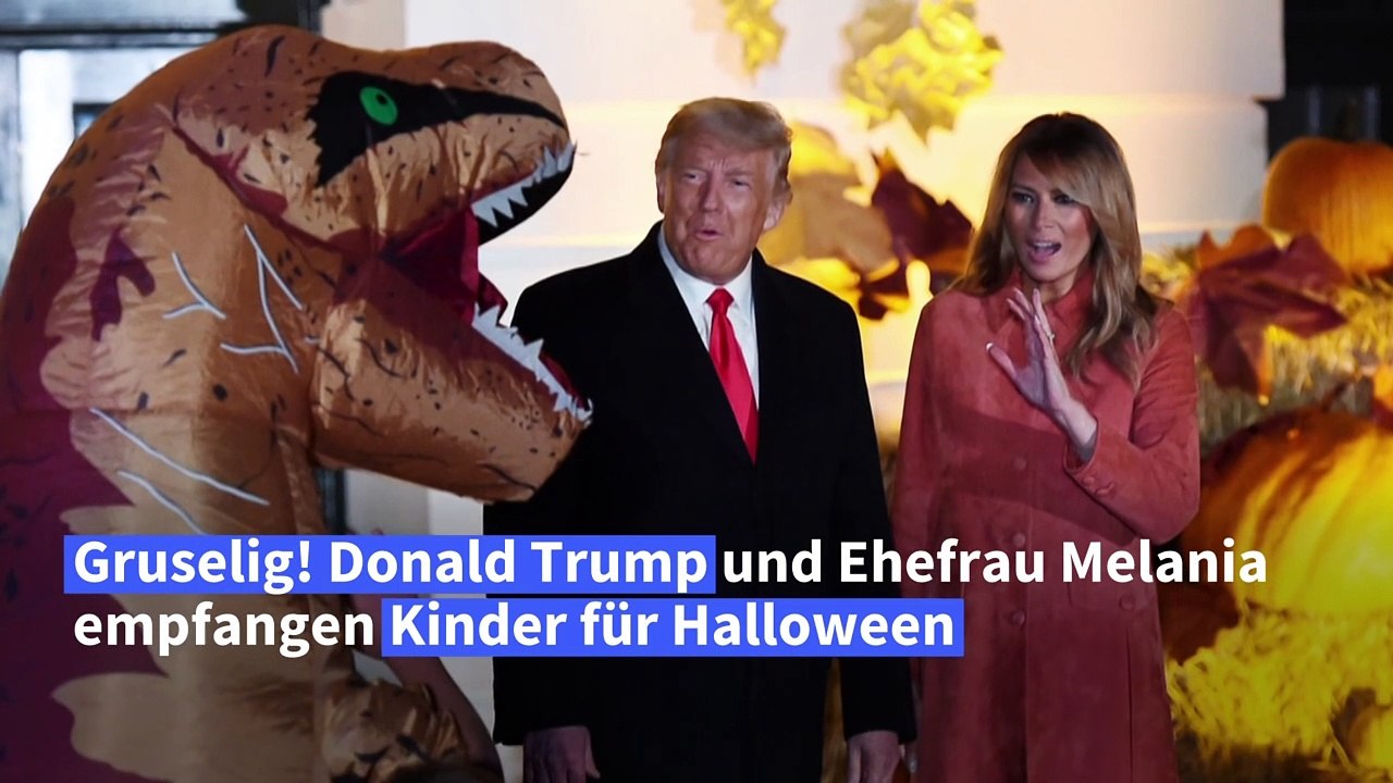 Gruselig! Trump empfängt Kinder zu Halloween