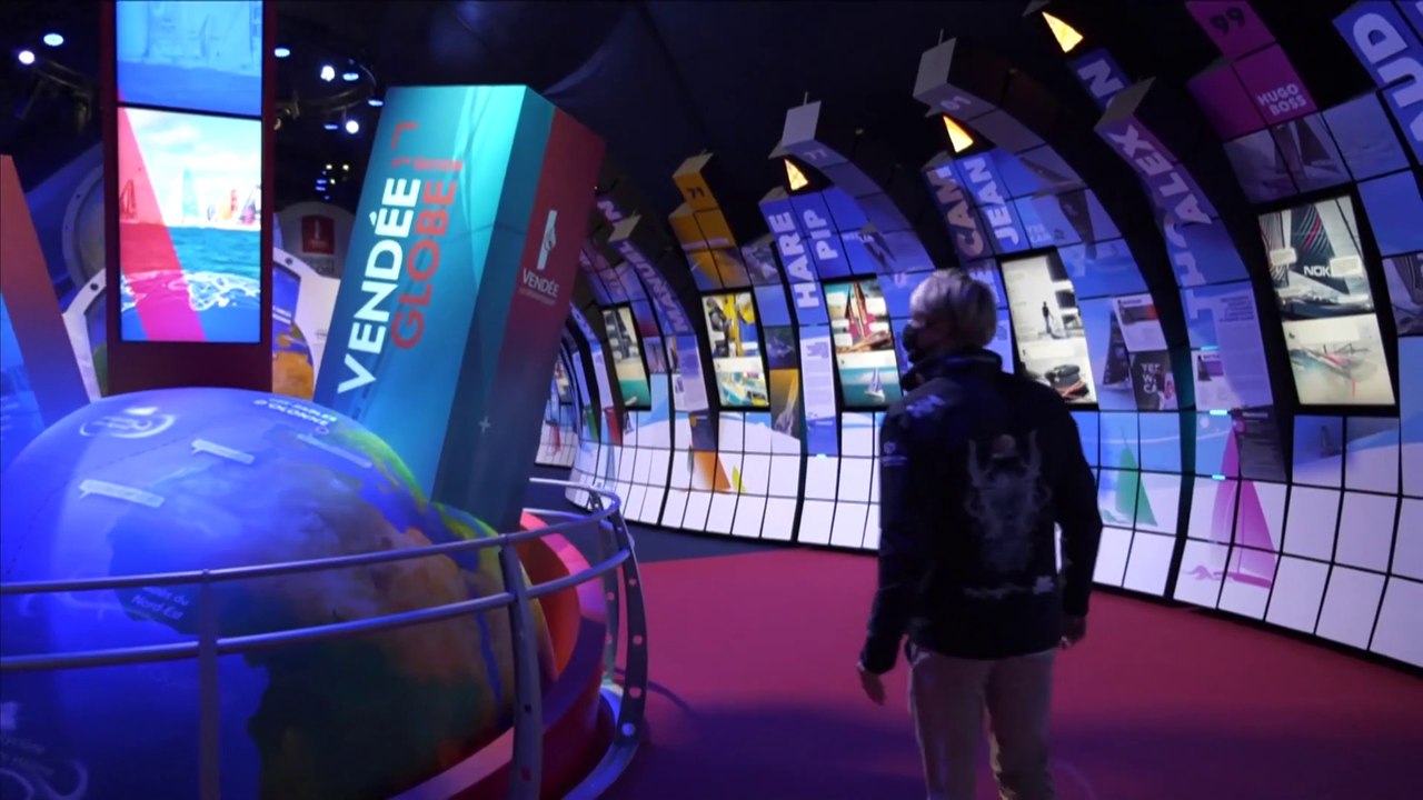 Vendée Globe 2020/2021 :  Maxime Sorel, skipper de V et B - Mayenne, vous guide à travers le pavillon départemental de la Vendée.