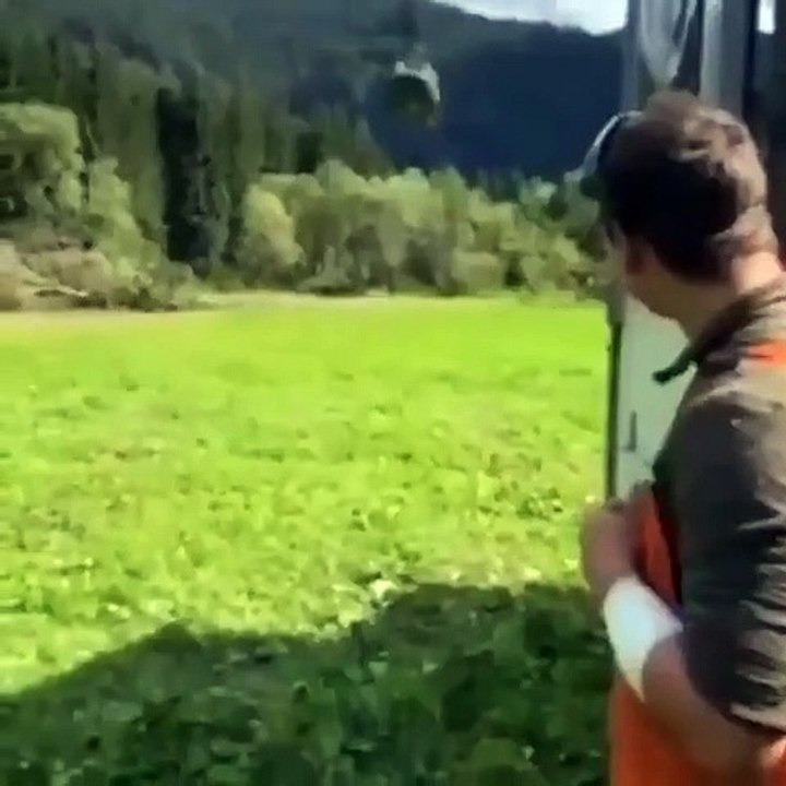 Helicopter air throw