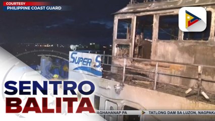 Isang barko sa Cebu City, nasunog; dalawang tripulante neto, sugatan