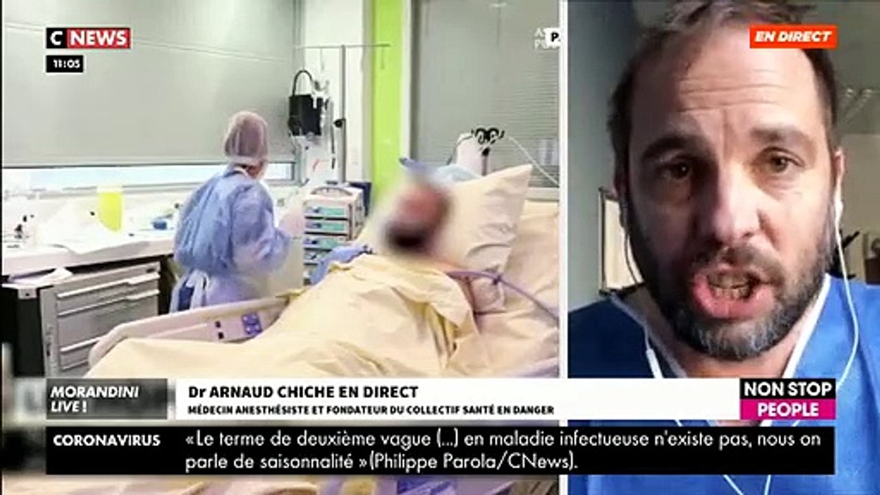 Dr Arnaud Chiche dans "Morandini Live" sur CNews: "Aujourd’hui, les patients venant des Ehpad sont sacrifiés dans les hôpitaux" - VIDEO