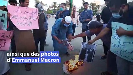 Libye: des manifestants brûlent des portraits du Président Macron suite à ses propos