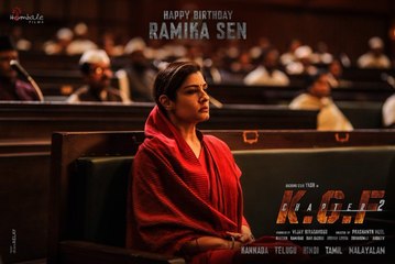 KGF Chapter 2 Ramnika Sen AKA Raveena Tandon's First Look Out - Yash - Sanjay Dutt