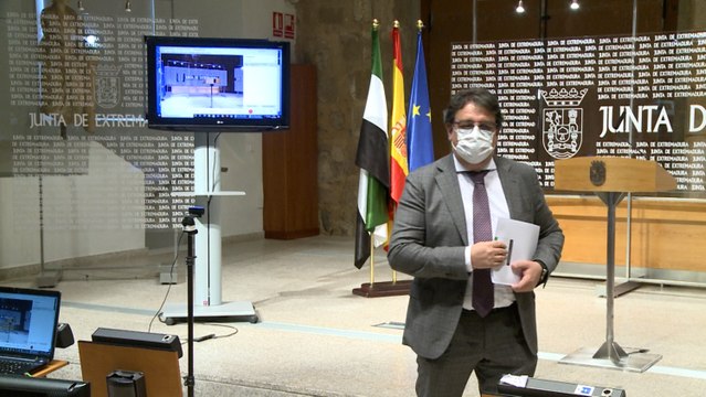 Rueda de prensa del consejero extremeño de Sanidad