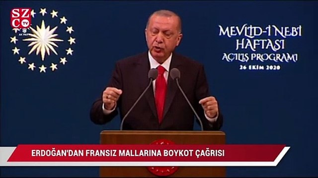 Erdoğan’dan Fransız mallarına boykot çağrısı