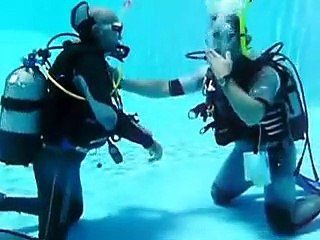 Scuba Instructor training - Alternative air source demonstration