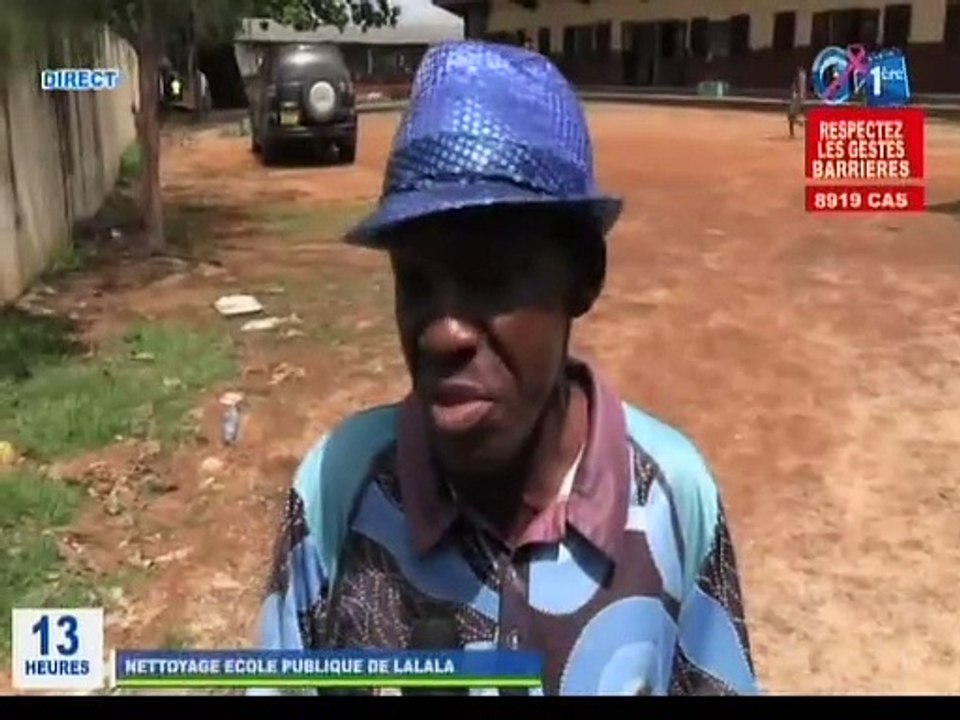 RTG / Rentrée Officielle - Nettoyage des écoles publiques de Lalala par les bénévoles du 5ème arrondissement de Libreville
