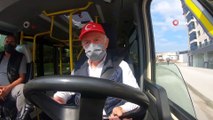 Başkan Atila Aydıner'den tebdili kıyafetle minibüslerde pandemi denetimi