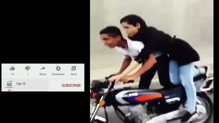 one welling with girl