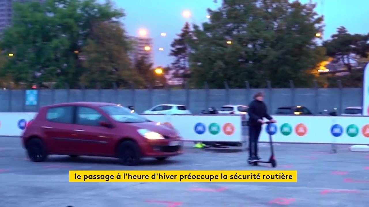À Poitiers, un crash-test pour sensibiliser aux dangers sur la route liés au passage à l’heure d’hiver