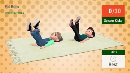 12 Min Kids Exercise: Fat Burn At Home