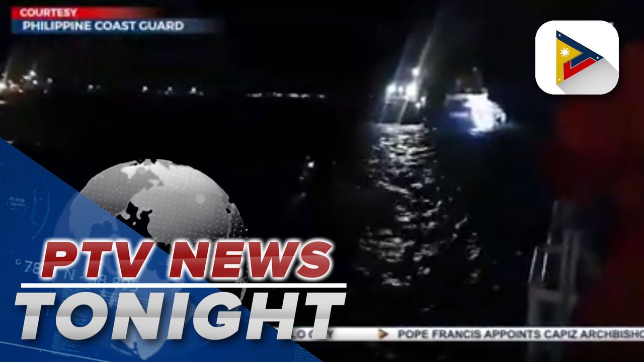 PCG rescues crew members of burning vessel off Cebu City
