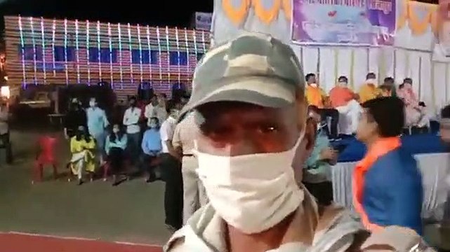 शाजापुर में हुआ 51 फीट ऊंचे रावण का दहन