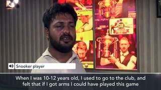 Pakistan's armless snooker sensation dazzles with cue on his chin