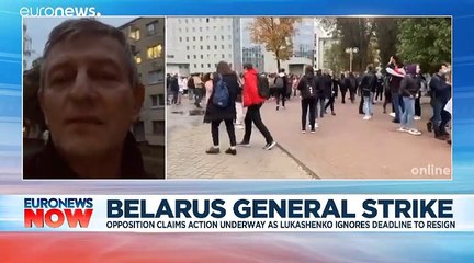 Belarus: Workers go on strike as Lukashenko ignores call to resign