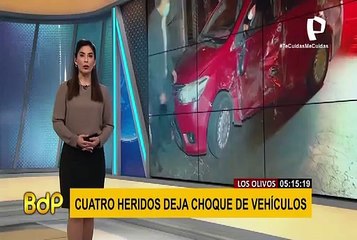 Los Olivos: conductor ebrio protagoniza aparatoso accidente en av. Palmeras