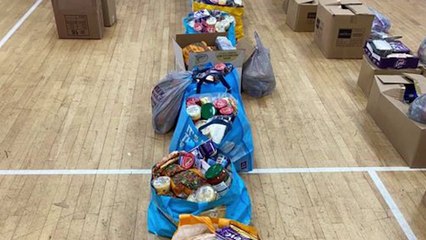 Almondsbury Creative provides food for families in need.