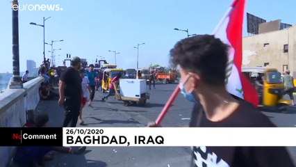 Tränengas, brennende Autoreifen - neue Zusammenstöße im Irak