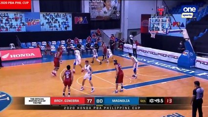 Magnolia vs Ginebra - 4th Qtr Elimination October 25, 2020 - PBA Phil Cup 2020