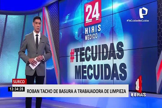 Surco: delincuentes fueron atrapados, tras robar tacho de basura