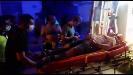 Yayalara çarpan aşırı alkollü sürücüye başka yaya tampon yaptı