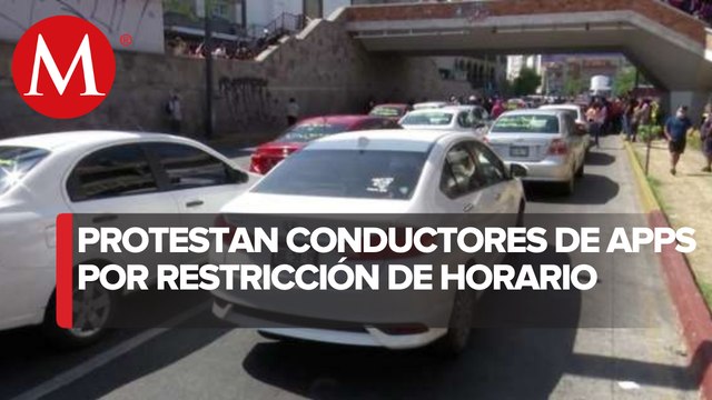 Conductores de plataforma protestan contra restricciones de botón de emergencia