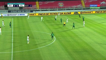 Red Bull Bragantino x Palmeiras (Copa do Brasil 2020 Oitavas de Final; Jogo de Ida) 1º tempo