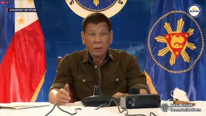 President Rodrigo Duterte's recorded message to the nation |  aired Tuesday, October 27