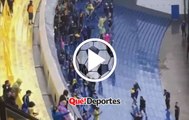 Así se vive cuando diluvia pero juega Boca Juniors