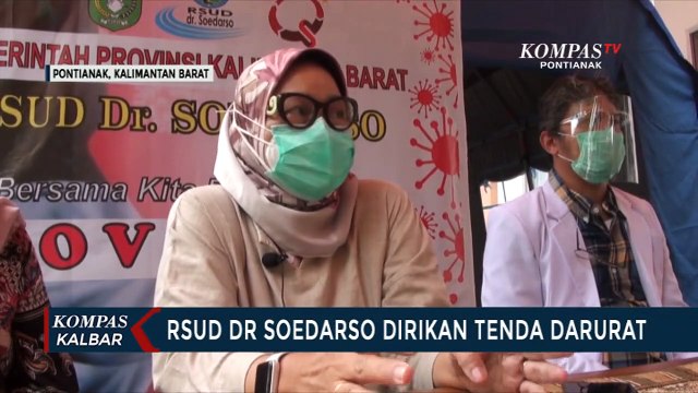 Antisipasi Pasien Meningkat, RS Soedarso Pontianak Dirikan Tenda Darurat