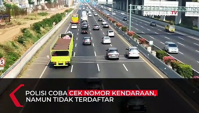 Viral!!! Pengendara Motor Ini Nekat Masuk Tol, Diduga Dengan Plat Nomor Palsu
