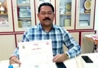 मिशन शक्ति अभियान को लेकर प्रबंधक को किया गया सम्मानित