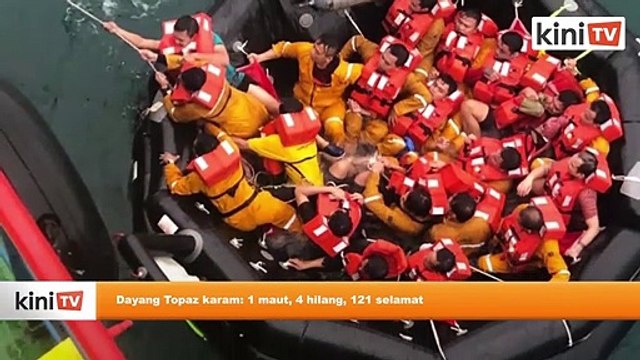 Dayang Topaz karam- 1 maut, 4 hilang, 121 selamat