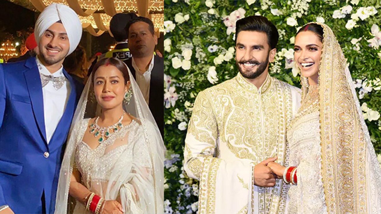 Neha Kakkar ने Reception में Copy किया Deepika Padukone का Reception Look । Neha Kakkar Reception