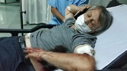 "Alo anne, oğlum beni bıçakladı"