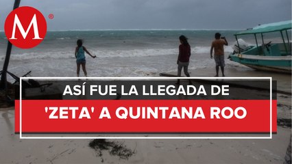 Huracán 'Zeta' toca tierra en Tulum