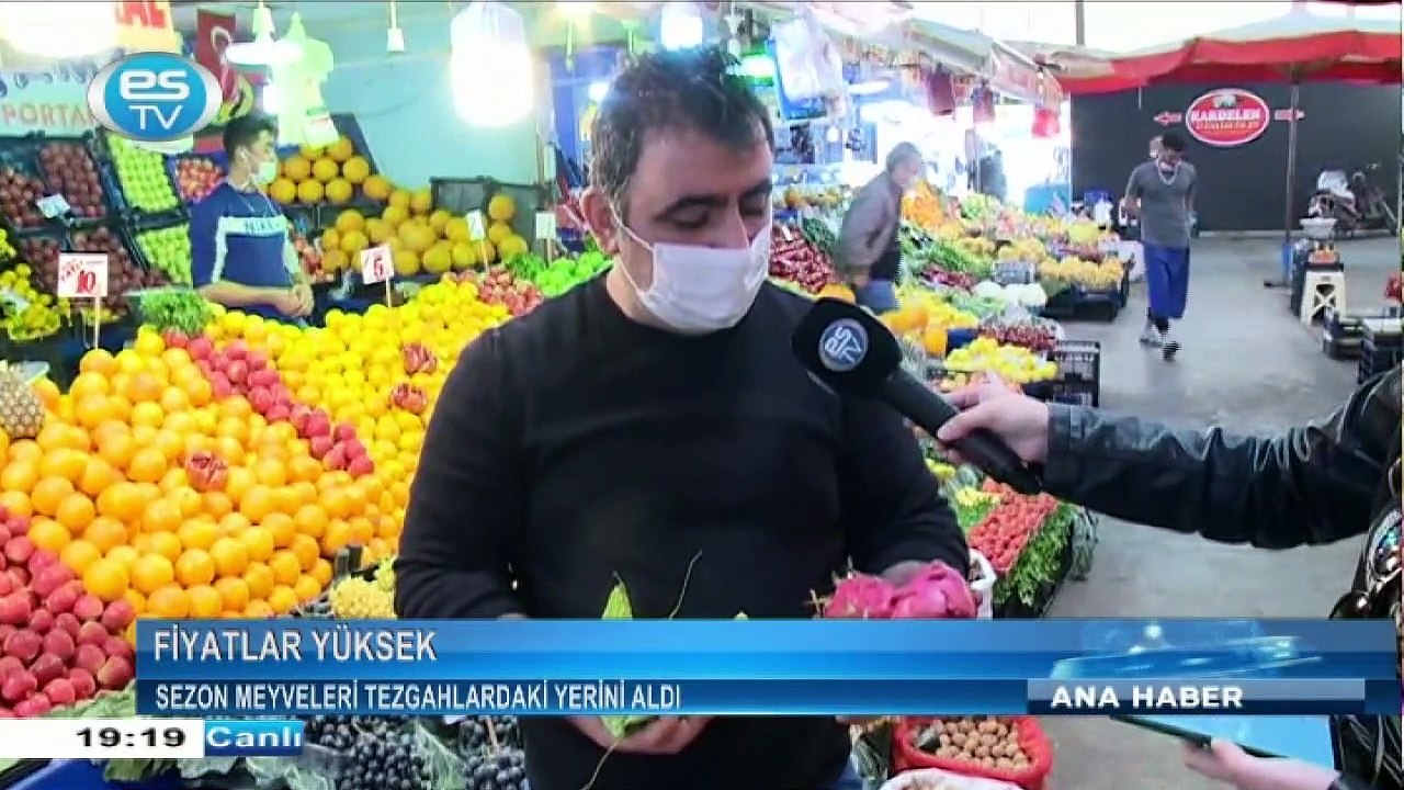 Sezon meyveleri tezgahlardaki yerini aldı
