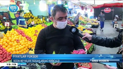 Sezon meyveleri tezgahlardaki yerini aldı