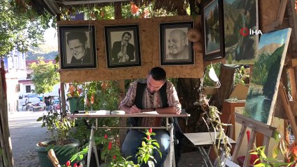 Hiçbir eğitim almadı, olağanüstü çizdiği resimlerle dikkat çekiyor