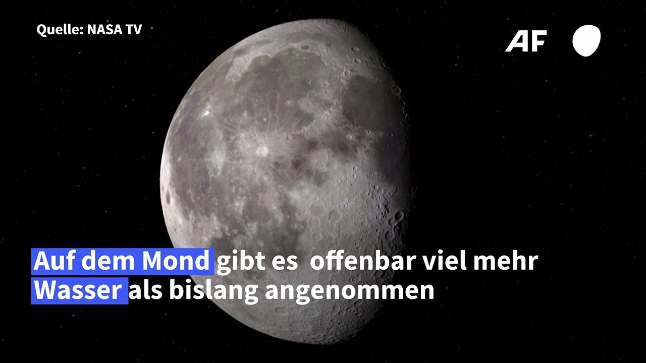 Wasser auf dem Mond: Menge offenbar größer als angenommen